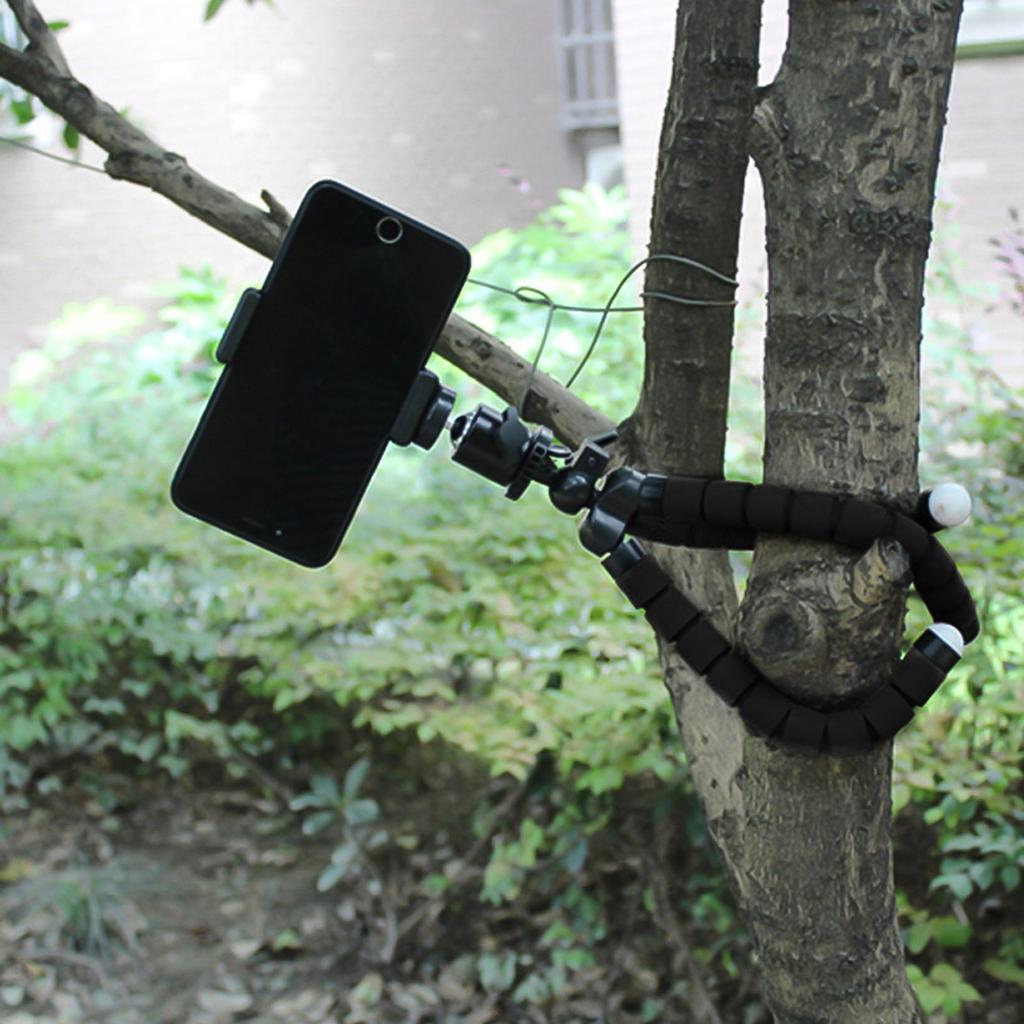Portable Mini Octopus Tripod Stand with Phone Holder for Live Streaming Selfie