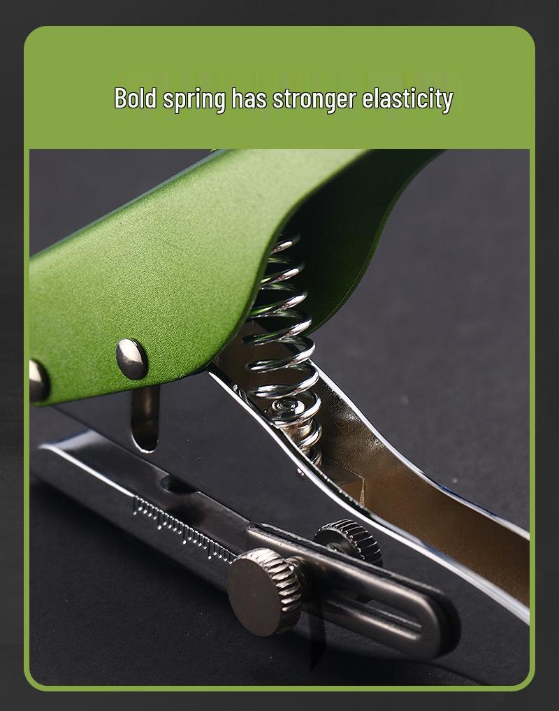 Heavy-Duty 3-10mm Loose Leaf Single Hole Punch Pliers for PVC and Paper