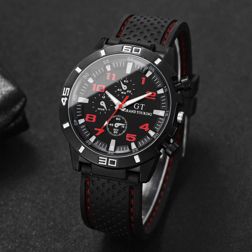 Casual Silicone Band Men Sports Watches Arabic Dial Men's Quartz Wristwatch Clock Reloj Hombre
