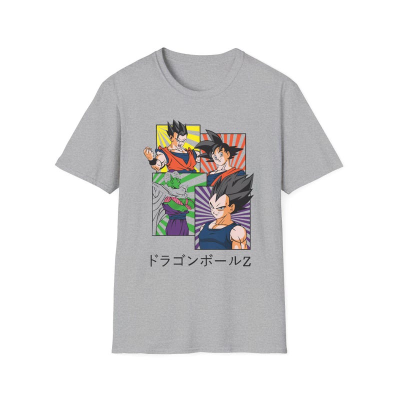Dragon Ball Z Gohan, Goku, Piccolo & Vegeta Vintage Panel Oversized T-Shirt | Unisex Anime Streetwear Tee