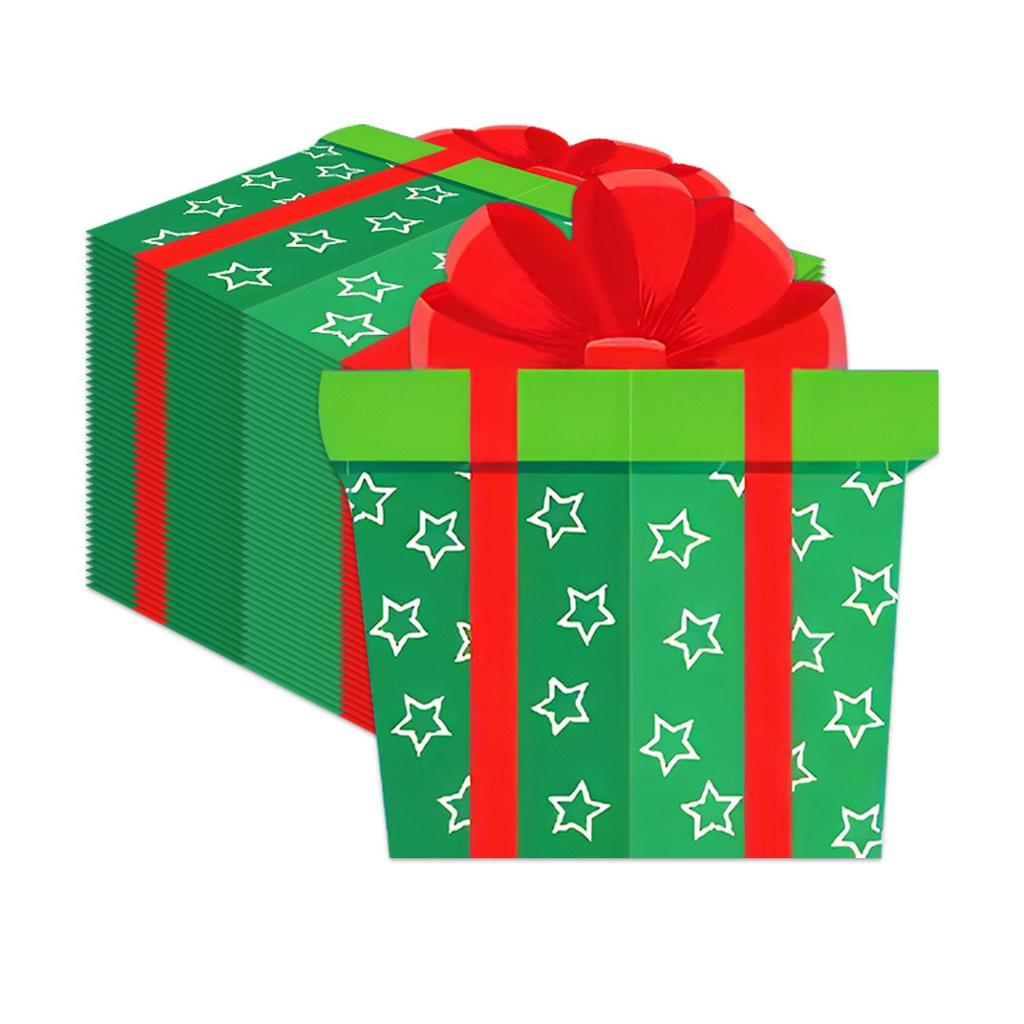 Neues Weihnachts-Cartoon Kinderparty Einweggeschirr-Set: Teller, Tassen, Servietten, Dekorationen