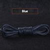 1Pair Cotton Waxed Shoelaces Men's Black Waxing Business Leather Shoelaces Boots Leather Boots Round Shoe Rope Linen Fine Laces