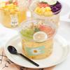 10 Pezzi 230/350/500/700ml Tazze Usa e Getta per Insalata Plastica Trasparente A Prova di Perdite Tazze per Dessert Con Coperchio Con Coperchio
