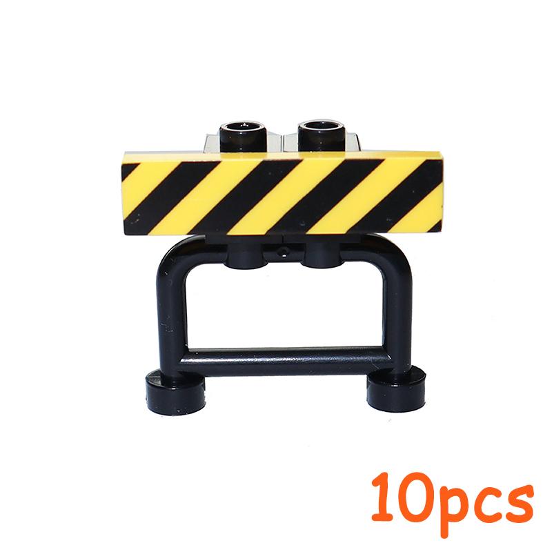 Non-Toxic Moc City Traffic Road Signs Signal Light Building Block Bike Bicycle Scooter Motorcycle Vehicle Scene Construction Accessories