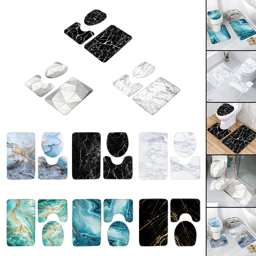 Mat Set Water Absorbent Rug Non Decorations Breathable Bath Washable Soft Pedestal for