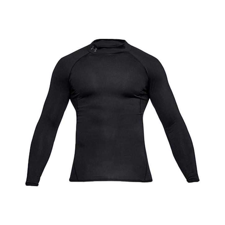 Under Armour HeatGear® Compression Long Sleeve High Neck Sports Shirt Men tops Black 1289559-001
