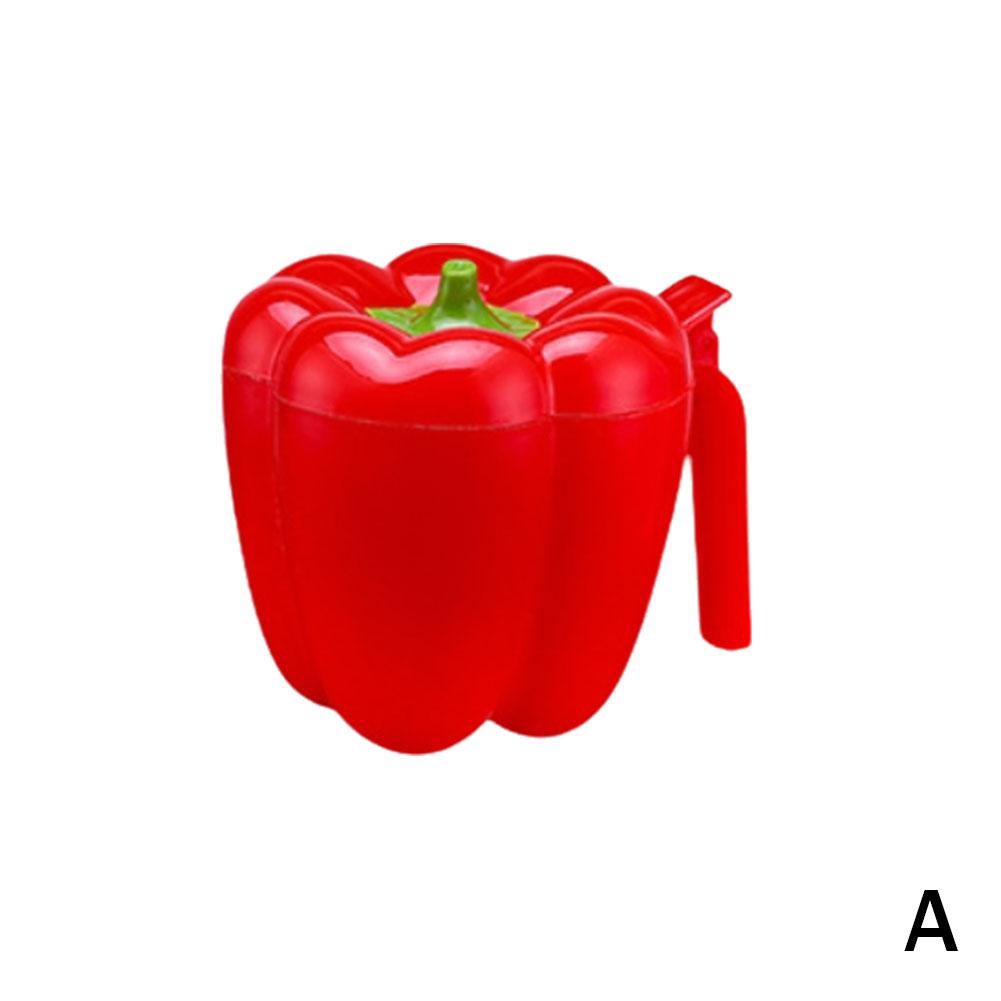 Zásobník na koření 4 v 1 se lžičkou na pepř a koření Plastová dóza Kreativní dóza na grilování ve tvaru chilli a koření do kuchyně