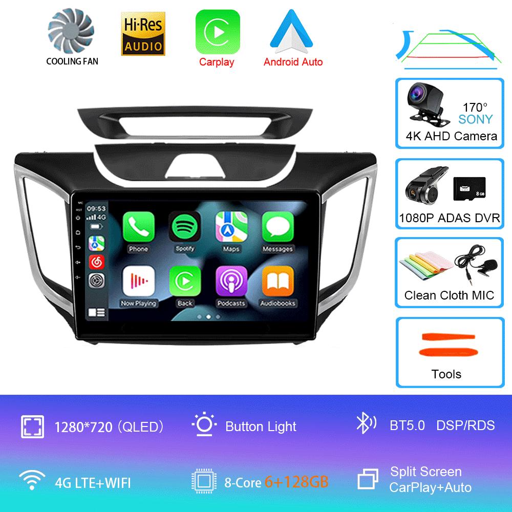 Android 14 Car Radio For Hyundai Creta IX25 2015 - 2019 Multimedia Video Player Navigation Stereo GPS