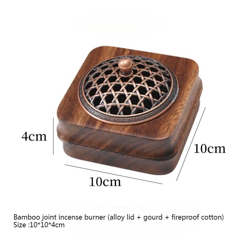 Incense Box/wooden New Chinese Carved Three-dimensional Hollow Pattern Indoor Desktop Placement Decoration Religious Supplies