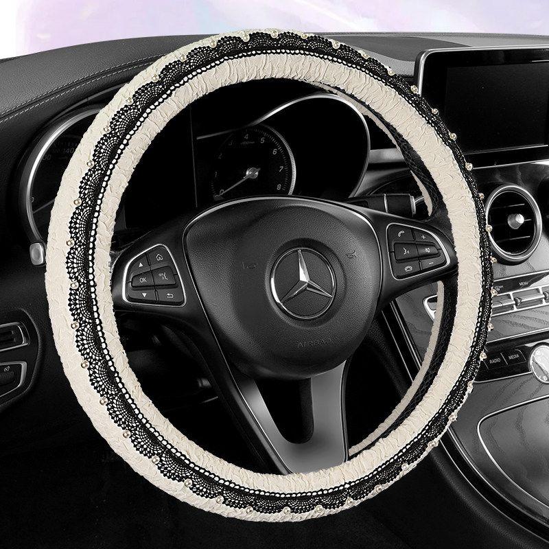 2025 New Model Pearl Lace Car Steering Wheel Cover, Universal for All Seasons