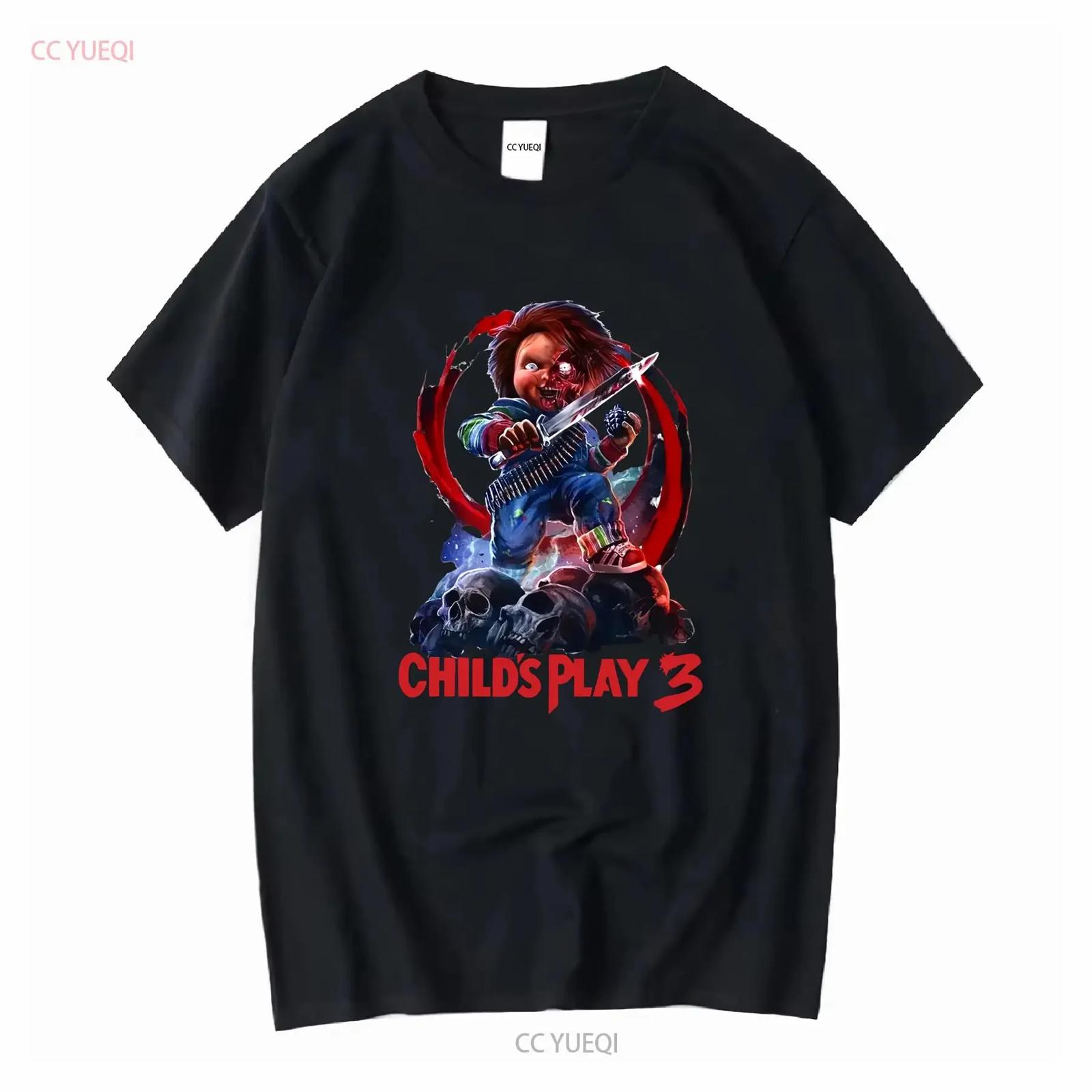 

s Play 3 Movie 1991 Chucky Horror T shirt Heavy Cotton vintage Washed Slightly Stylish streetwear Soft Stretched XXXXXL різнокольоровий