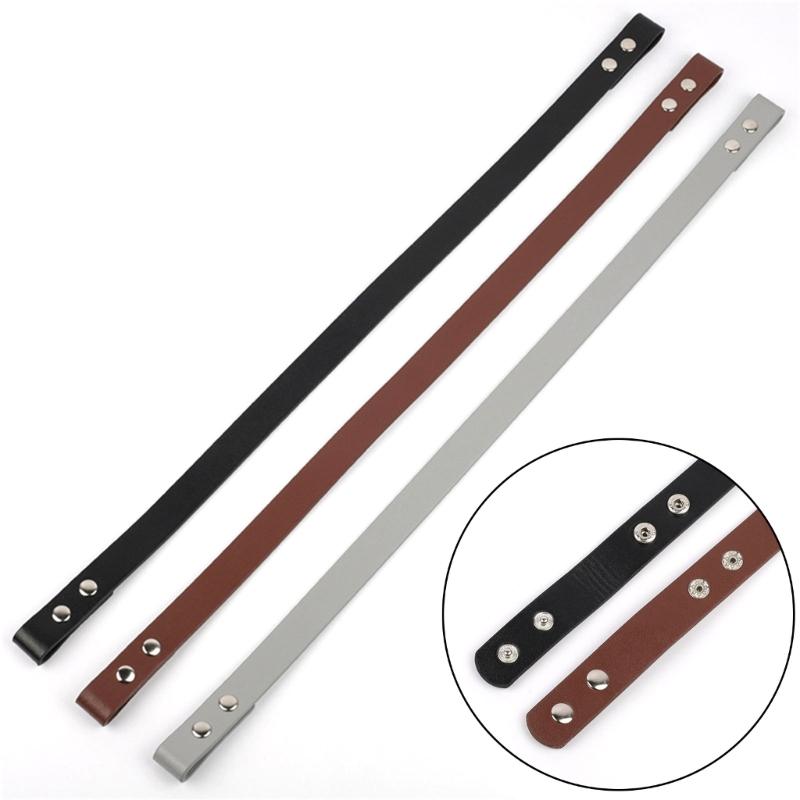 2pcs Lady Shoulder Bag Button Four Button Replacement Strap Button Four Button Bag Belt Detachable PU Leather Handles