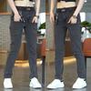 Men's Summer Slim Fit Skinny Straight Jeans - Trendy, Versatile, Elastic, Six-Pocket Casual Pants