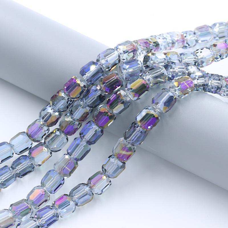 10mm Cylindrical Glass Beads for DIY Jewelry & Clothing