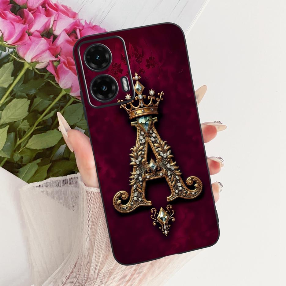 For Motorola Moto G35 Case Moto G55 G85 5G Cute Letters Cover Soft TPU Phone Case For Motorola G85 G 35 55 MotoG55 MotoG85 Shell