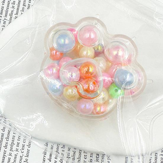 Knuschiges Katzenpfoten-Quetschspielzeug mit Perlen gefüllt Stressball Sensorisches Spielzeug Anti-Angst Sensorisches Fidget-Spielzeug Dekompression