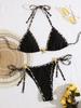Triangle Cup Tie Starfish Decor Sexy Bikini Two Piece Set Elegant