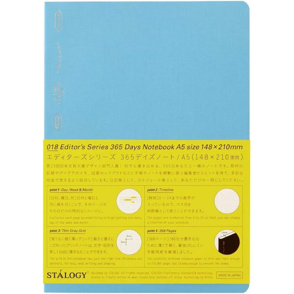 Nitoms Stalogy Блокнот A5 Клетка 365 Дней Синий S4106 Синяя Клетка 365 Дней Note