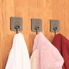 1PACK No-Punch Wall Hook - Square Firm Grip Hook Space-saving Kitchen Cabinets, Shelves, Pantry Storage