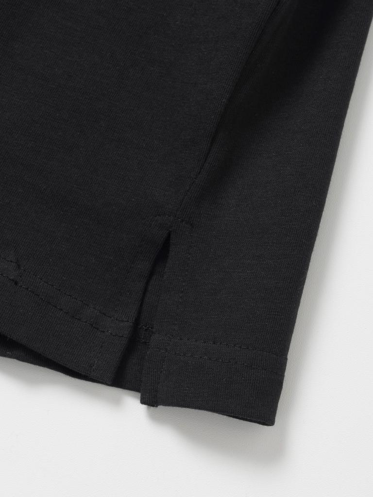 XOX Layered Crew Neck Kurzarm-T-Shirt [Schwarz]