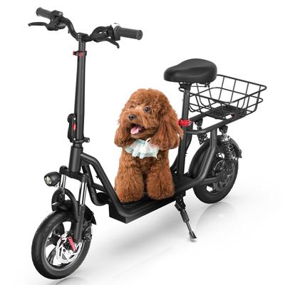 iScooter Electric Scooter I12 25KM/H 500W 7.5Ah 12 Inch Pneumatic Road Tire 30-35KM Range with Basket Escooters