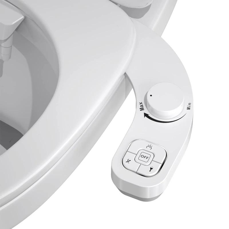 Non-Electric Left-Hand Bidet Self Cleaning Dual Nozzle Fresh Water Bidet
