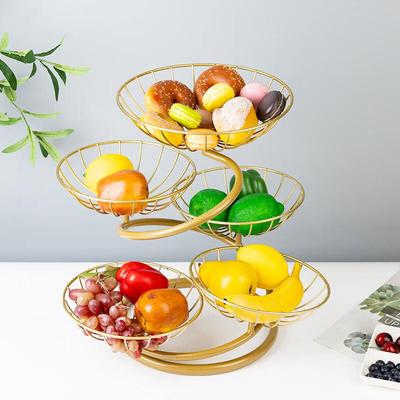 Naijiang Light Luxury Multi-Layer Fruit Plate Rack
