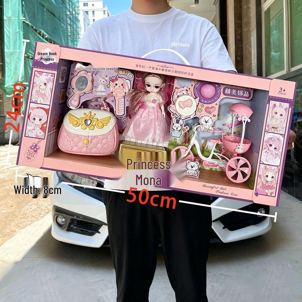 Princess Barbie Doll Role-Playing Toy Gift Box for Girls