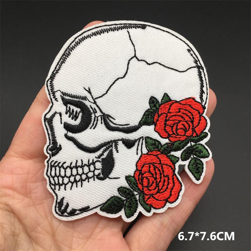 Iron On Sticker Embroidered Patches For Clothing Anime Clorhing Stickers Punk Sewing Iron-On Transfers For Clothing