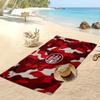 FC St. Asciugamano da Spiaggia con Stampa Calcio Pauli, Asciugamano Grande Morbido Asciugatura Rapida per Spiaggia Campeggio Nuoto