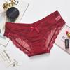 Sexy Lace Panties Low Waist Seamless Ultra-thin Transparent Mesh Women Panties