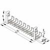 Plus Garage Cable Tray Width 63.7cm Wire Organizer Wire Cable Tray No Drilling Required Cable Routing Tray Cable Organizer Cable Storage L YY-WDCTL Si