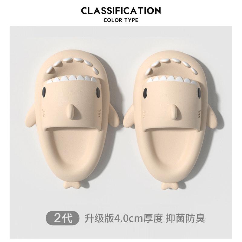 

Cartoon Kids Parents Slippers Female Summer Cute Little Shark Indoor Antiskid Cm Thick Soled Lovers Couple Slipper Flip Flops 40