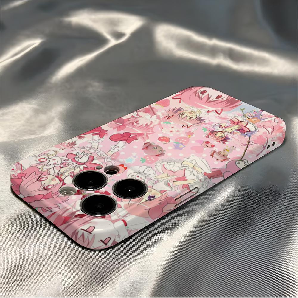 Magi Madoka Magica Phone Case For IPhone 16 Pro Max 15 14 13 12 11 Pro11 Mini 2025 16 Glossy HD Film Cover