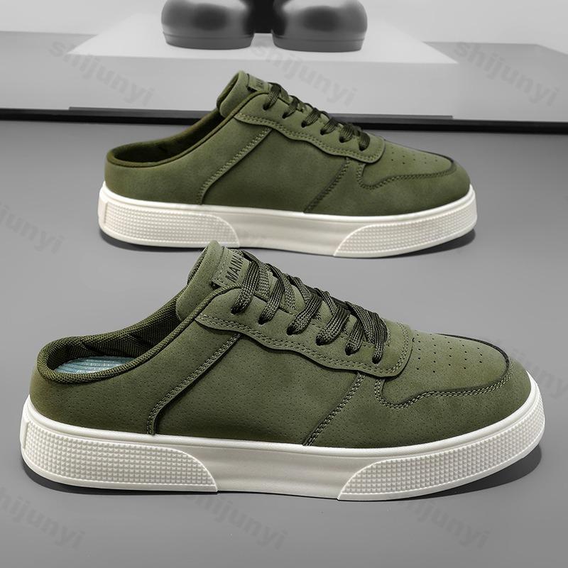Pantofole da uomo Estate 2025 Comode Antiscivolo da esterno Taglie grandi 45 46 47 48 Mezza pantofola da sport per esterni