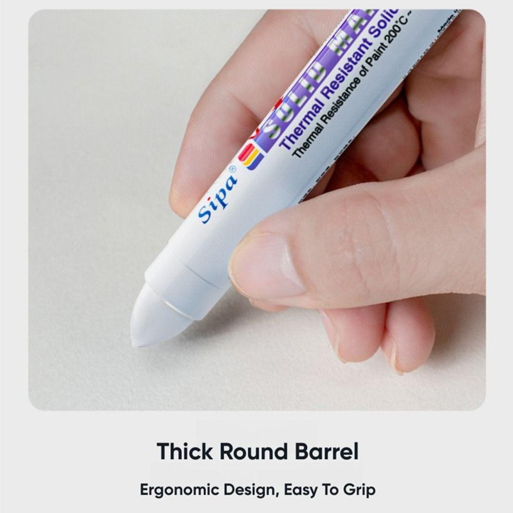 Fester Lackstift Hochtemperaturbeständiger Markierstift Holz Kunststoff Glas Stein Malerei