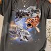 Three Dunkleosteus Moon Shirt, Vintage Prehistoric Fish Galaxy Tee, Celestial Armor Fish Art, Aesthetic 90s Fossil Graphic, Paleo Lover Gift
