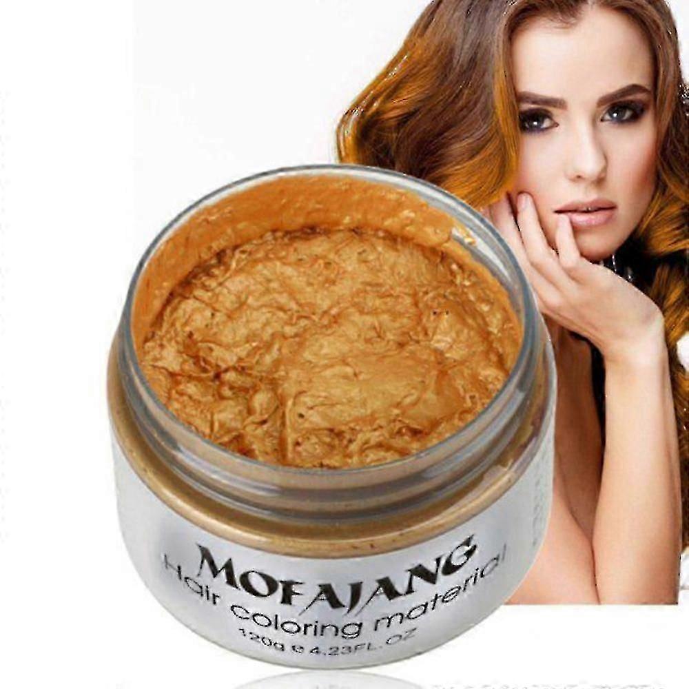 Mofajang Unisex Hair Colour Wax in 9 Shades Including Blue and Burgundy, 120g Plant-Based Cream for Easy Wash