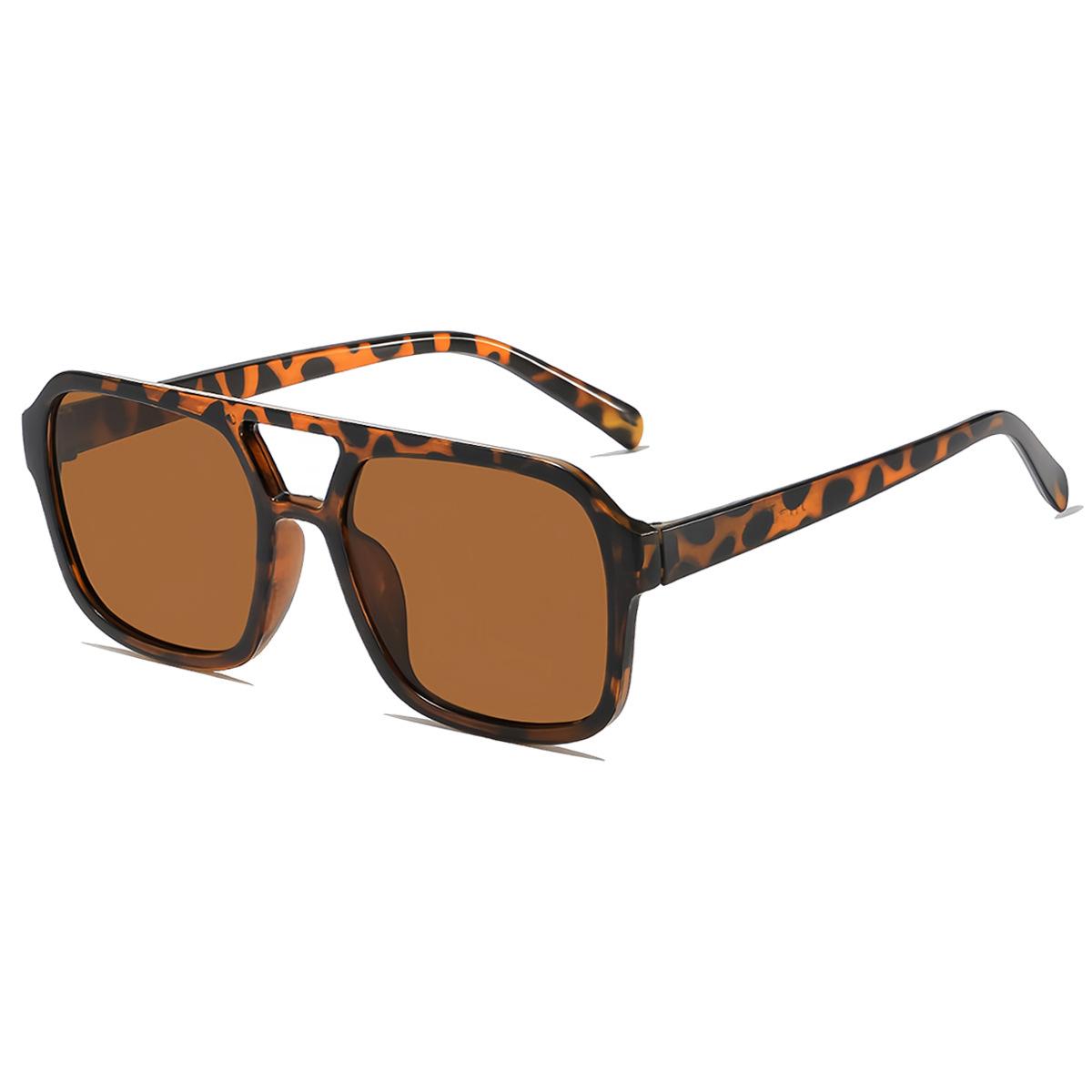 

New Classical Beach Sunglasses Man Summer Orange Sun Glasses UV400 Oversized Square punk Eyeglasses