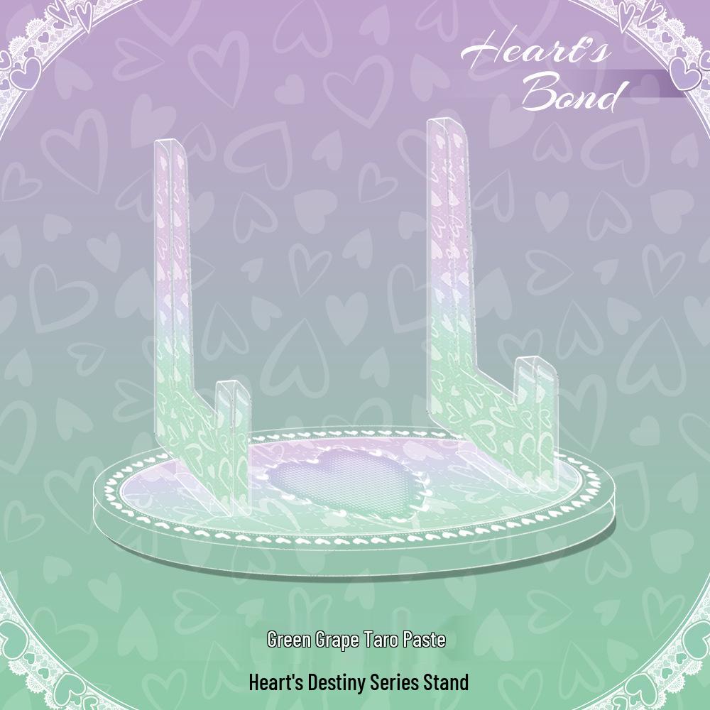 Wō Miāo Gumi Heart of Fate LaceHeart Badge & Card Sleeve Display Stand Heart of Fate Stand