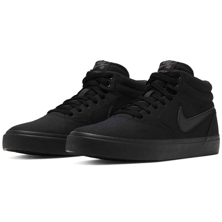 New Nike Sb Charge Mid Canvas 'Black' CN5264-002