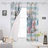 Ocean Striped Coral Starfish Shell Conch Octopus Blackout Curtains For Living Room Bedroom Window Treatment Drapes Home Decor