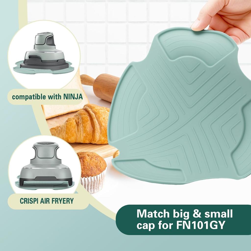 Air Fryer Trivets Silicone for Ninja Crispi, Heat-Resistant Hot Pads Potholders for Ninja Crispi Airfryer Accessories, Dishwasher-Safe Kitchen Holder
