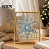 Colorful Plastic Craft Beads DIY Christmas Tree Jewelry Kit, Faux Crystal Bead Ornament Making School Crafting Supplies Set for Kids Adults, Creative