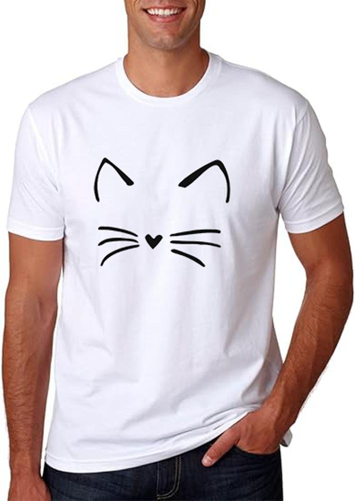 Unisex Cute Cat Kitten T Shirt Meow Silhouette Design Tee Gift For Unisex Unisex S
