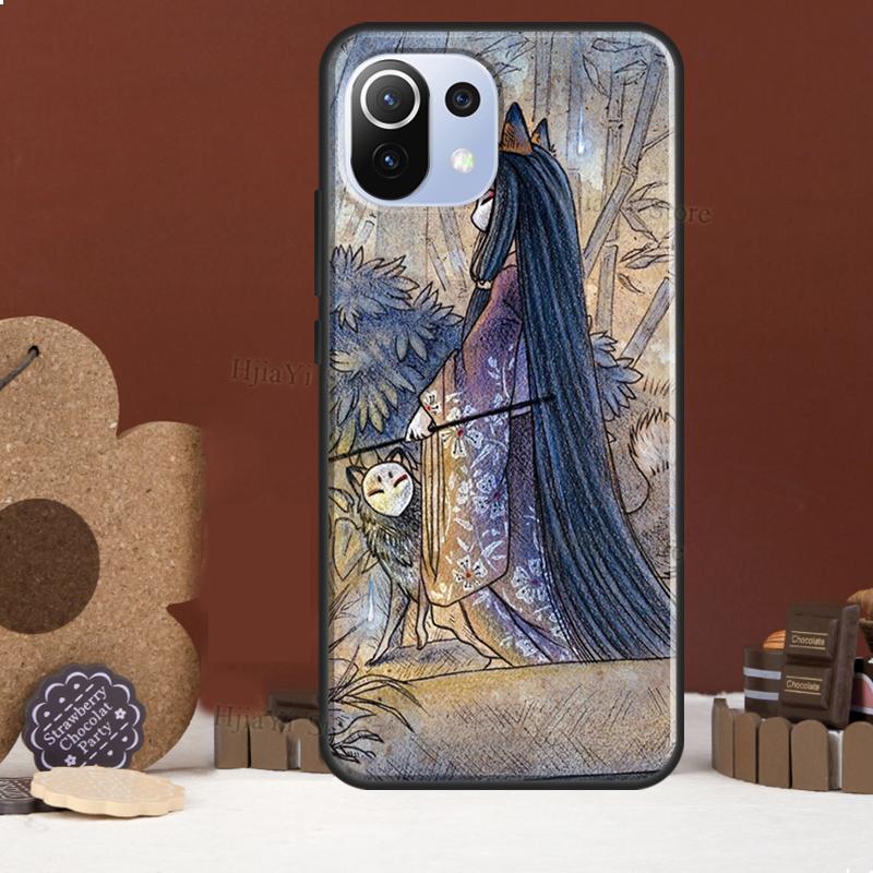 

Kitsune Fox Art Funda For POCO F5 X3 X4 X5 Pro F4 GT C40 F3 Case For Xiaomi 11T 12T Pro 12 X 13 Lite Cover POCO M5