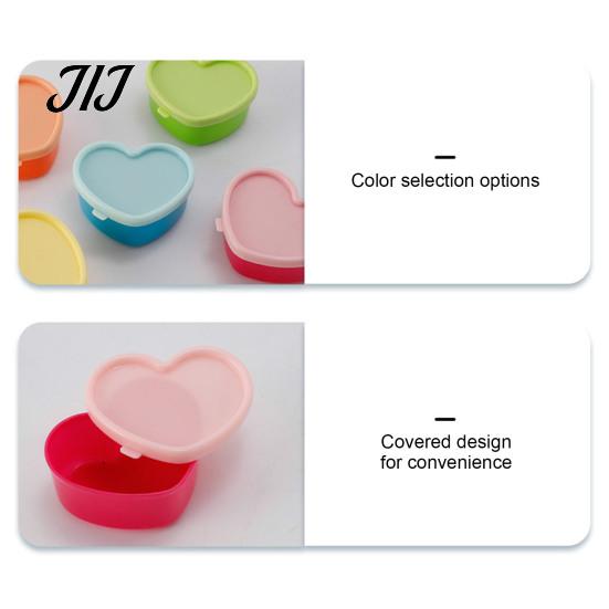 Stackable Storage Containers 5Pcs Mini Box with Lids, Plastic Containers, Reusable Portable Boxes Heart/Square/Flower Shape Food Organizer for
