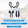 For Tesla Model Y Juniper 2025+ Center Console Two Side Panel Anti Kick Pad Protector Leather Sticker Foot Cover Car Accessories