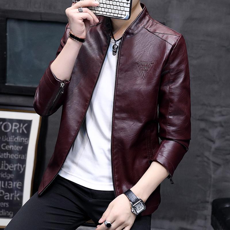 skinny leather jacket mens
