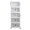 Storage Cabinet Multipurpose Large Capacity Multi Layers Stackable Storage Cabinet Plastic Storage Bins for Living Room